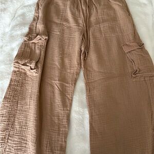 Casual Tan Cargo Pants, Roxy size M